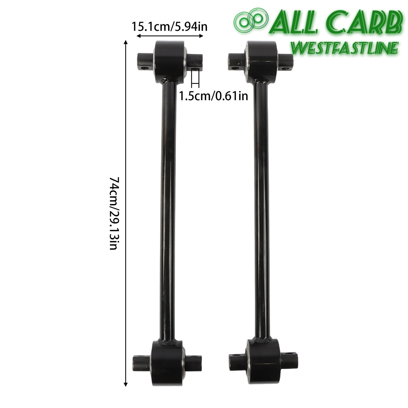 C65-6009 C65-6020 Torque Rod Assembly 2 Pack 25.5″ for Kenworth AG380 Peterbilt