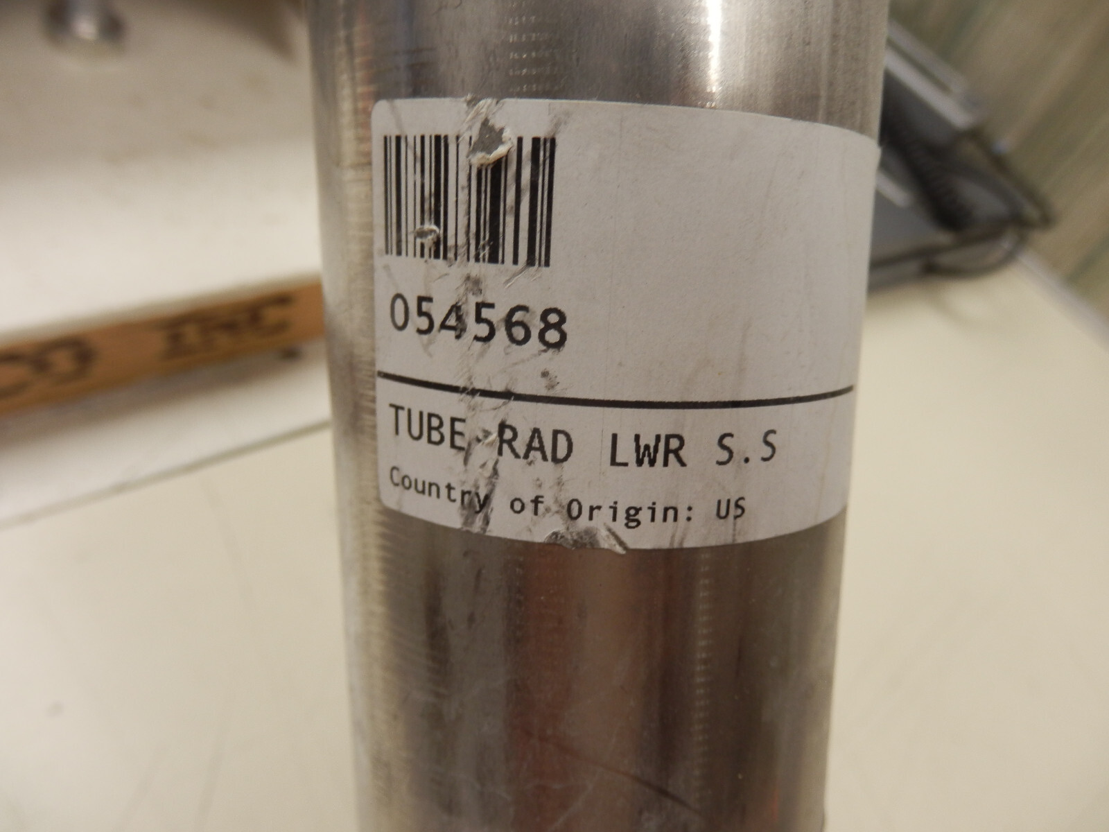 New Flyer OEM bus 054568 Lower Rad Cooling Tube
