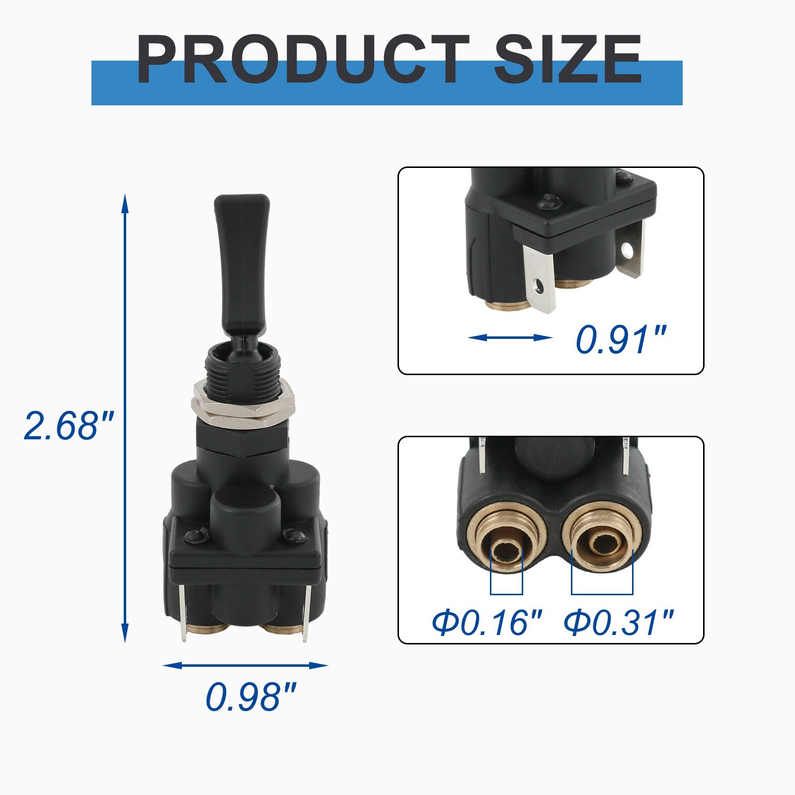 K295-362-1 Fits For Peterbilt Kenworth Electric Air Toggle Valve Paddle Switch