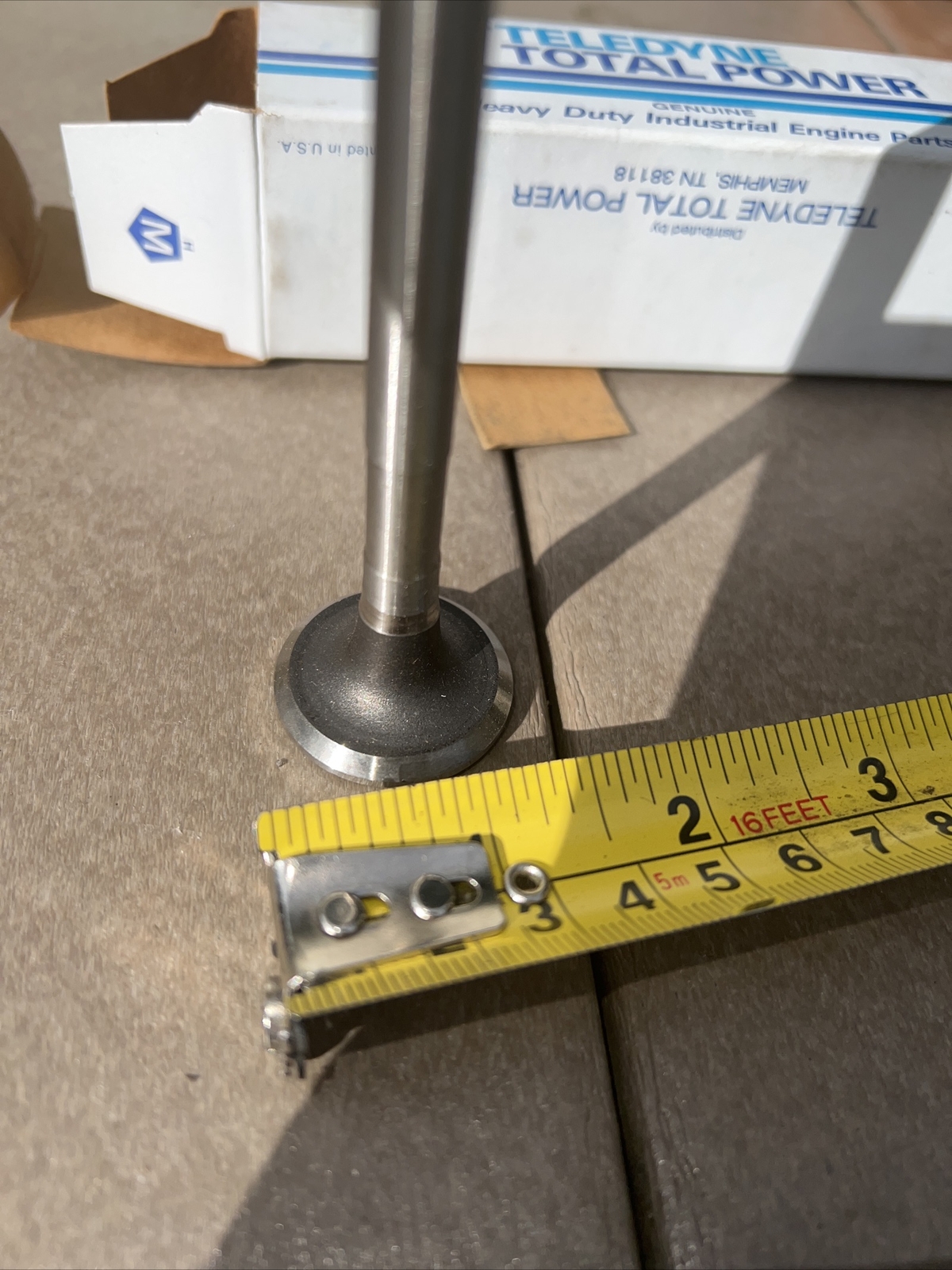 Teledyne Continental Exhaust Valve F601100303 F Series F226,F245,F135-F163 NOS