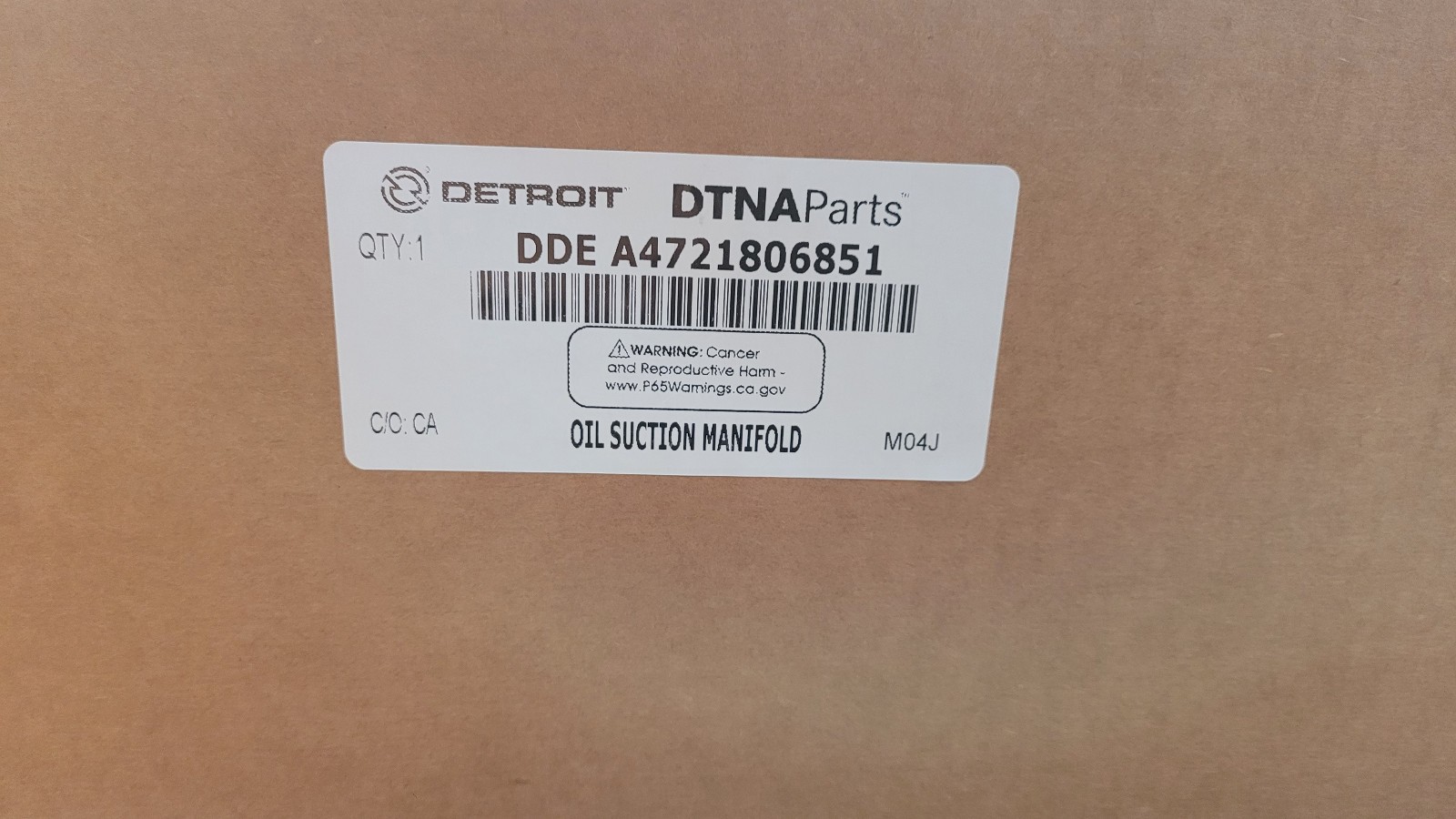 OEM Detroit DD15 Oil Pressure Pump Assy A4721805601 +Suction Module A4721806851