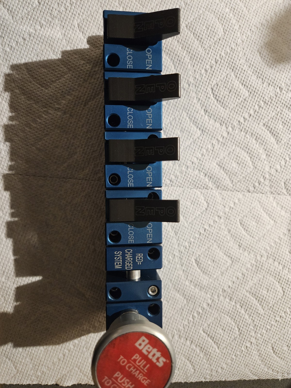 Betts Master Control Switch 4 Compartment Push/Pull Switch Part #AD14PP4ALFS