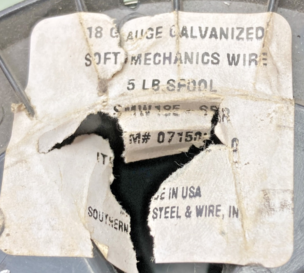 NEW GENUINE IMPERIAL SUPPLIES 71500 18 GA. ANNEALED MECHANICS WIRE 5# ROLL