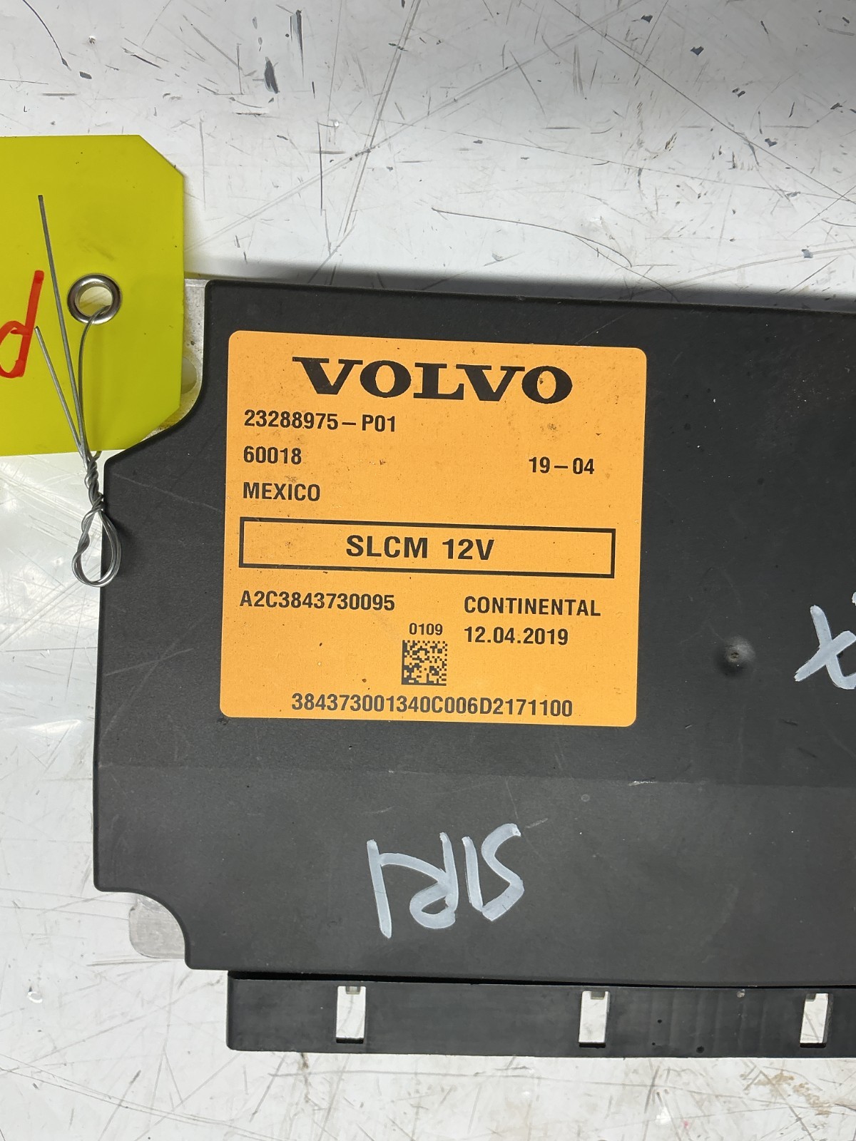 Genuine Volvo SLCM 12V Control Module Continental A2C3843730095 PN 23288975