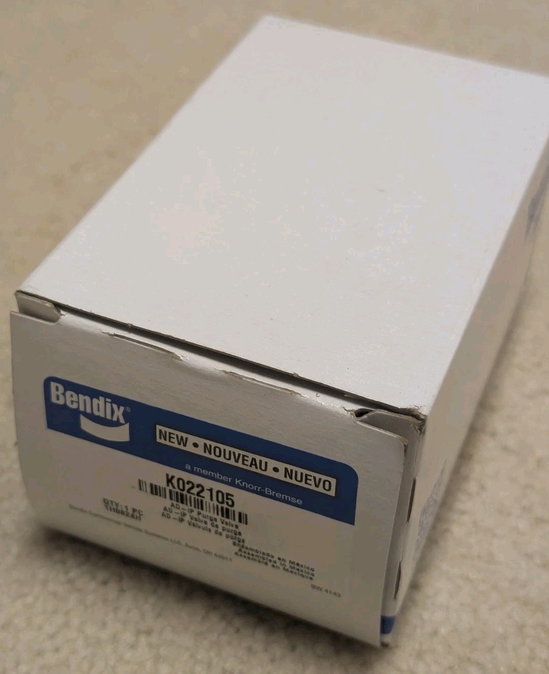~NEW GENUINE BENDIX AD-IP & AD-IS REPLACEMENT PURGE VALVE ASSEMBLY KIT ~ K022105