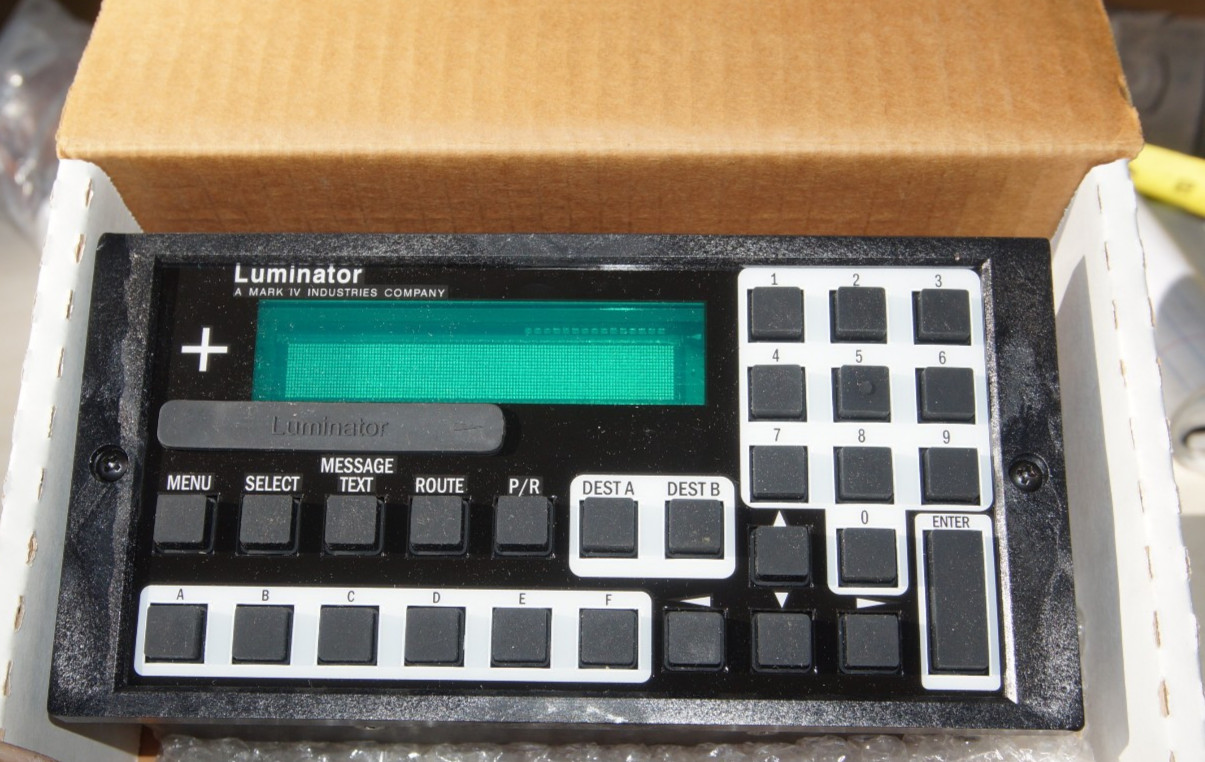 LUMINATOR Operator Dispaly Keyboard ODK, Gillig, 510496305, 1209804, 510453-305