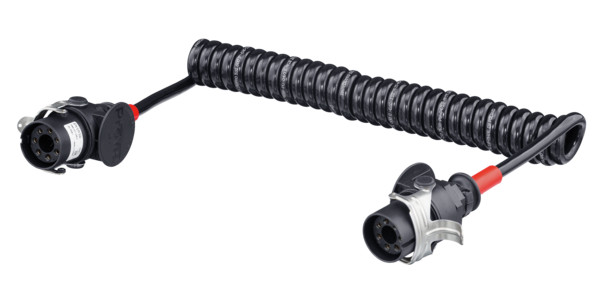 Heavy Duty ABS/EBS Electrical Susie Coil Cable Truck Trailer 7 Pin 24V 3.5m