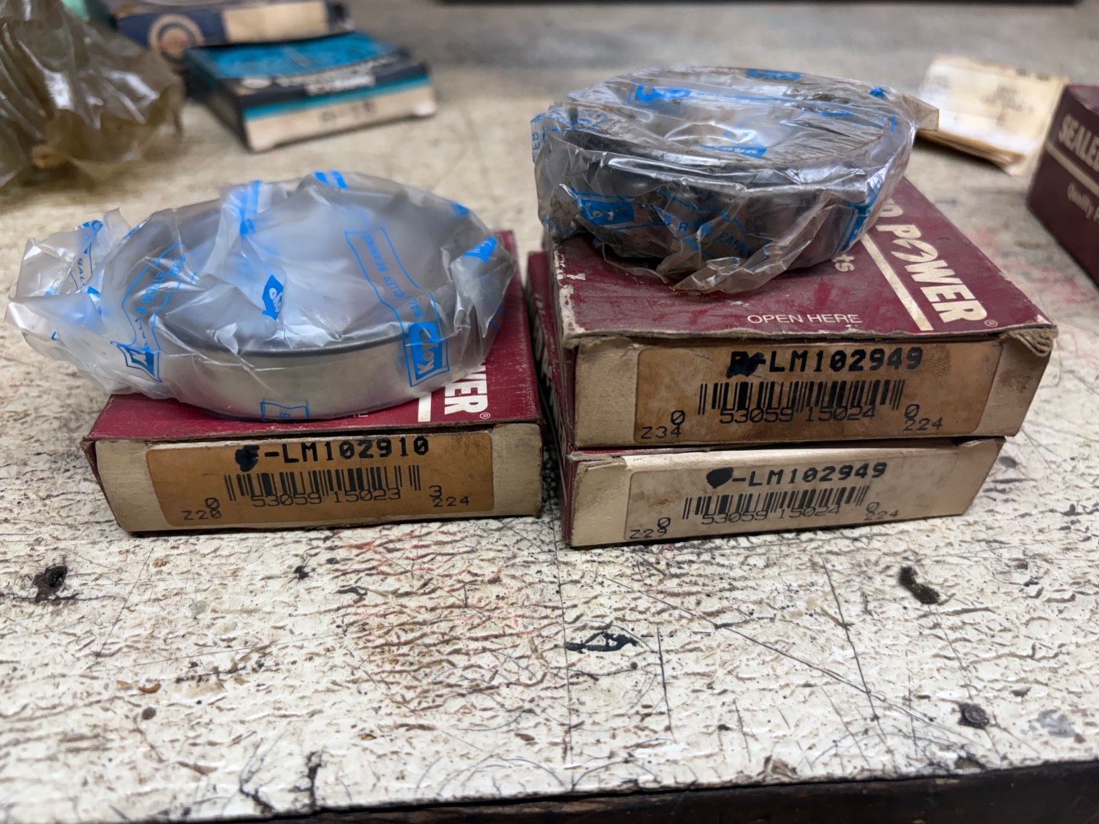 SEALED POWER BEARING LM102949 LM102910 ALL 3