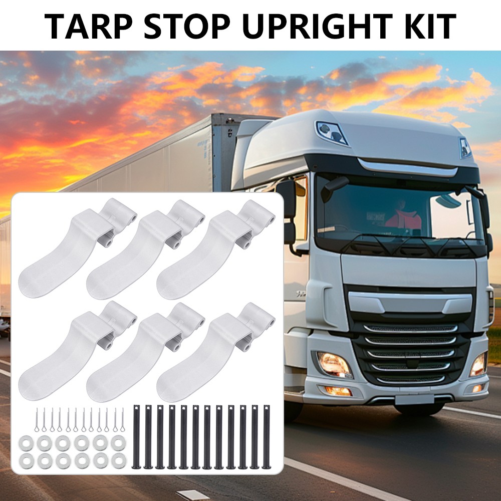 6PCS Easy-Off Aluminum Tarp Stop Upright Direct Replacement For Shurco 1705775