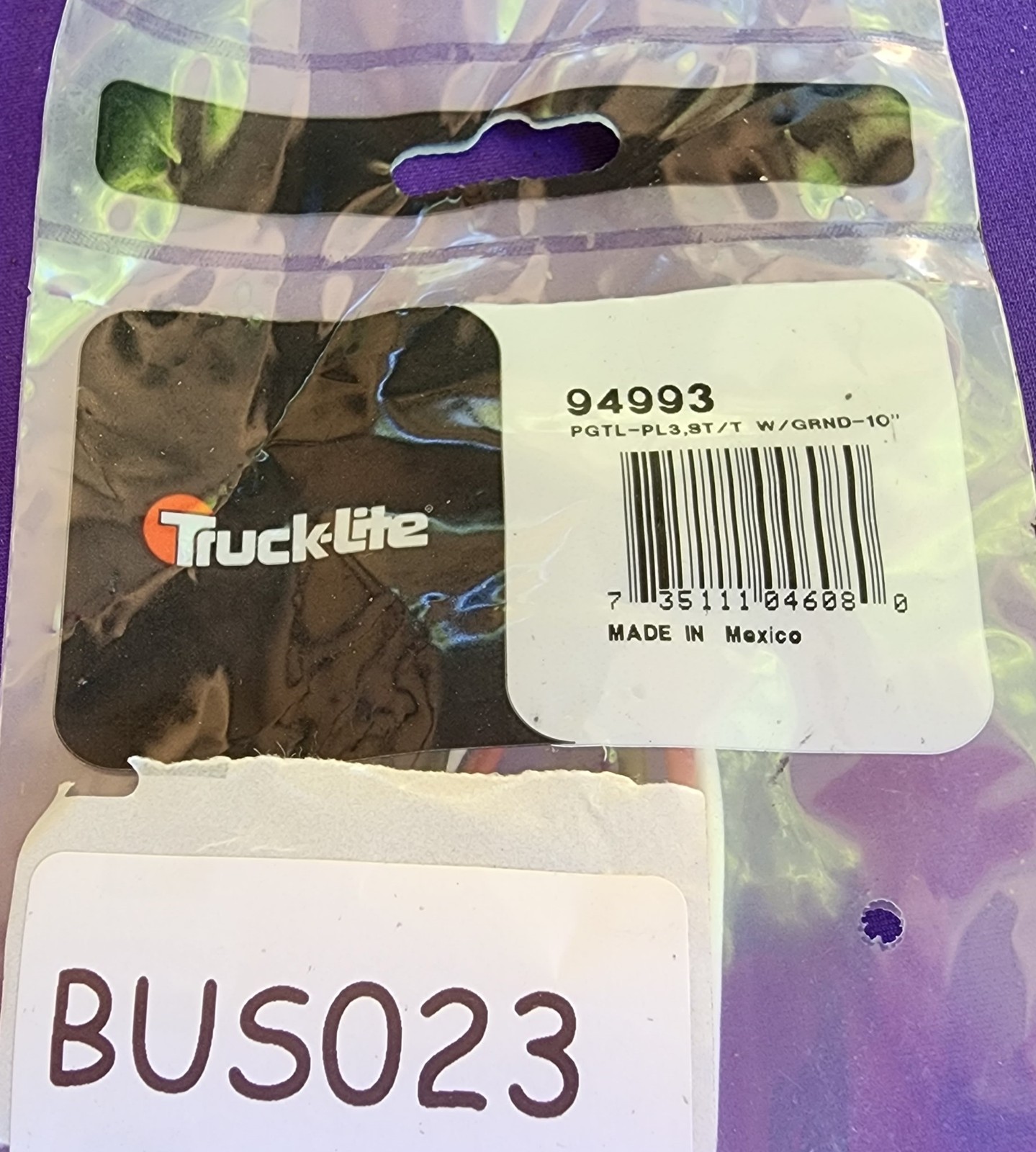 OEM Truck-Lite 94993 PGTL-PL3 ST/T W/GRND 10″ – New Old Stock