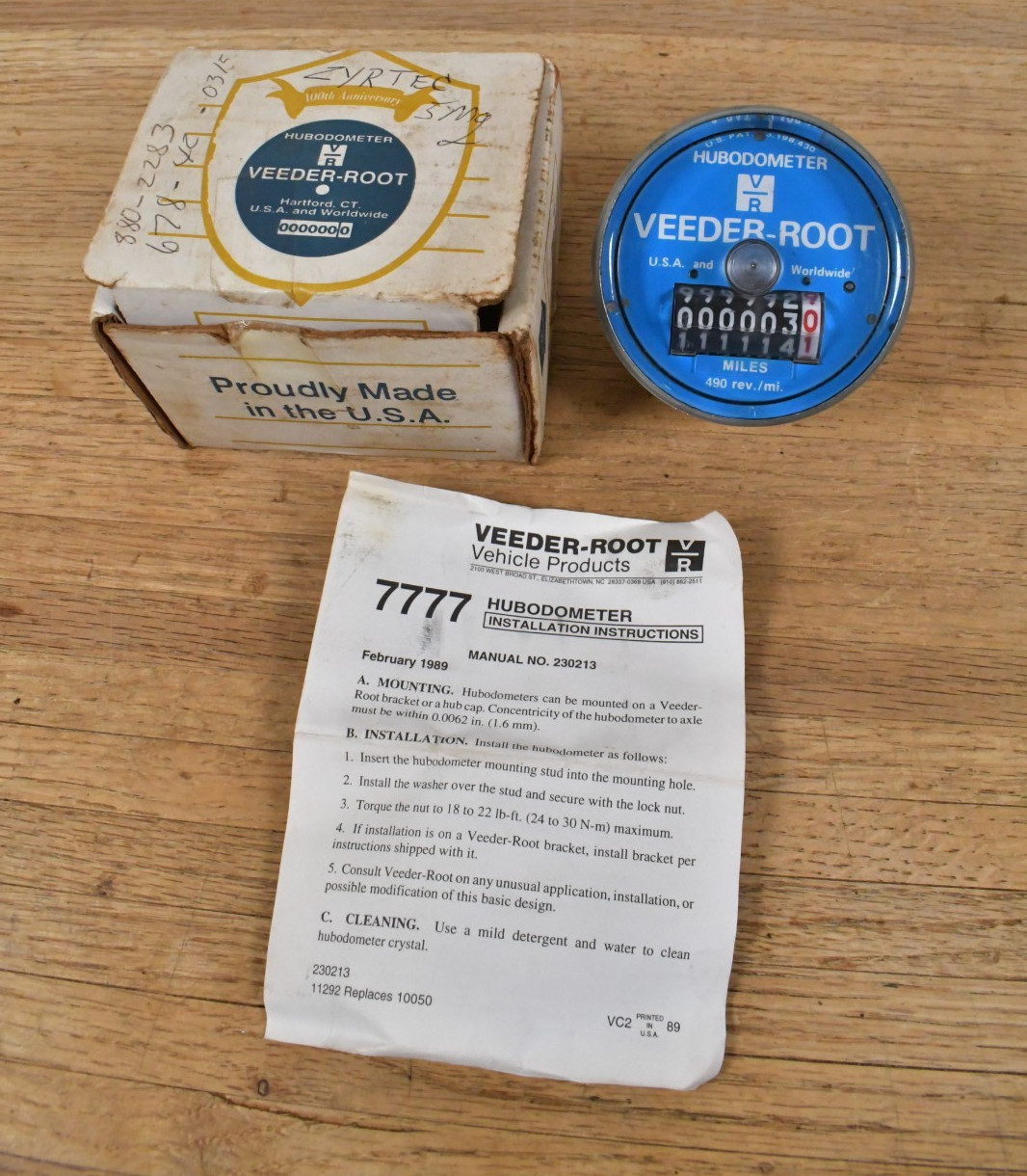 Veeder-Root Original HUBODOMETER Hub Odometer 777717-490 in Original Box USA