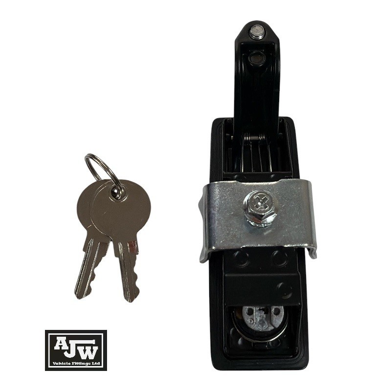 Compression Latch Raised Lock Trigger, Black, Locking (4 Pack) 1-25mm Grip Range