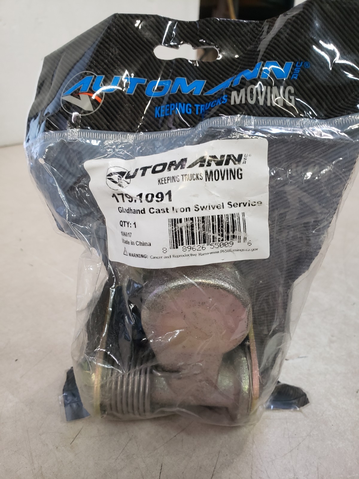 Automann 179.1091 Gladhand Cast Iron Swivel Serv