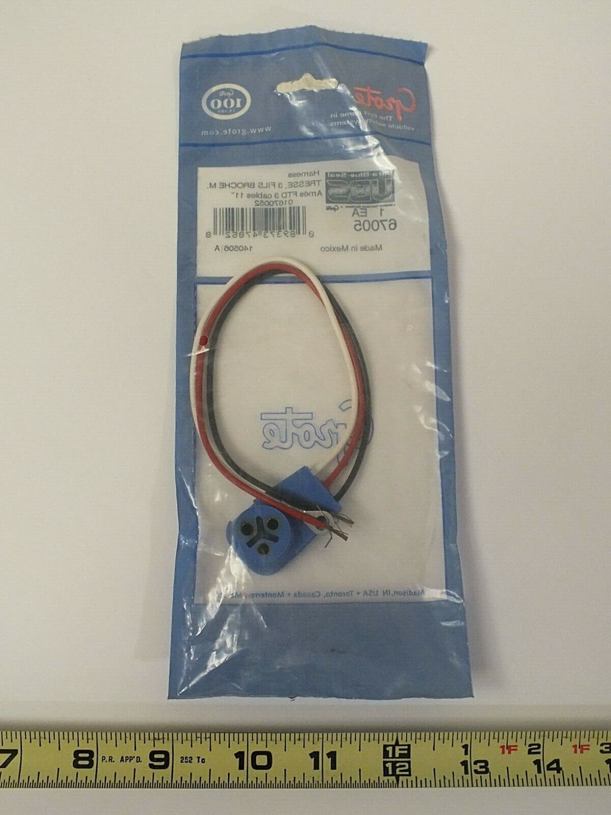 New Grote GTAIL FOR OVAL LED LIGHT 3 Wire 11″ P/N 67005 Replacement Part NOS