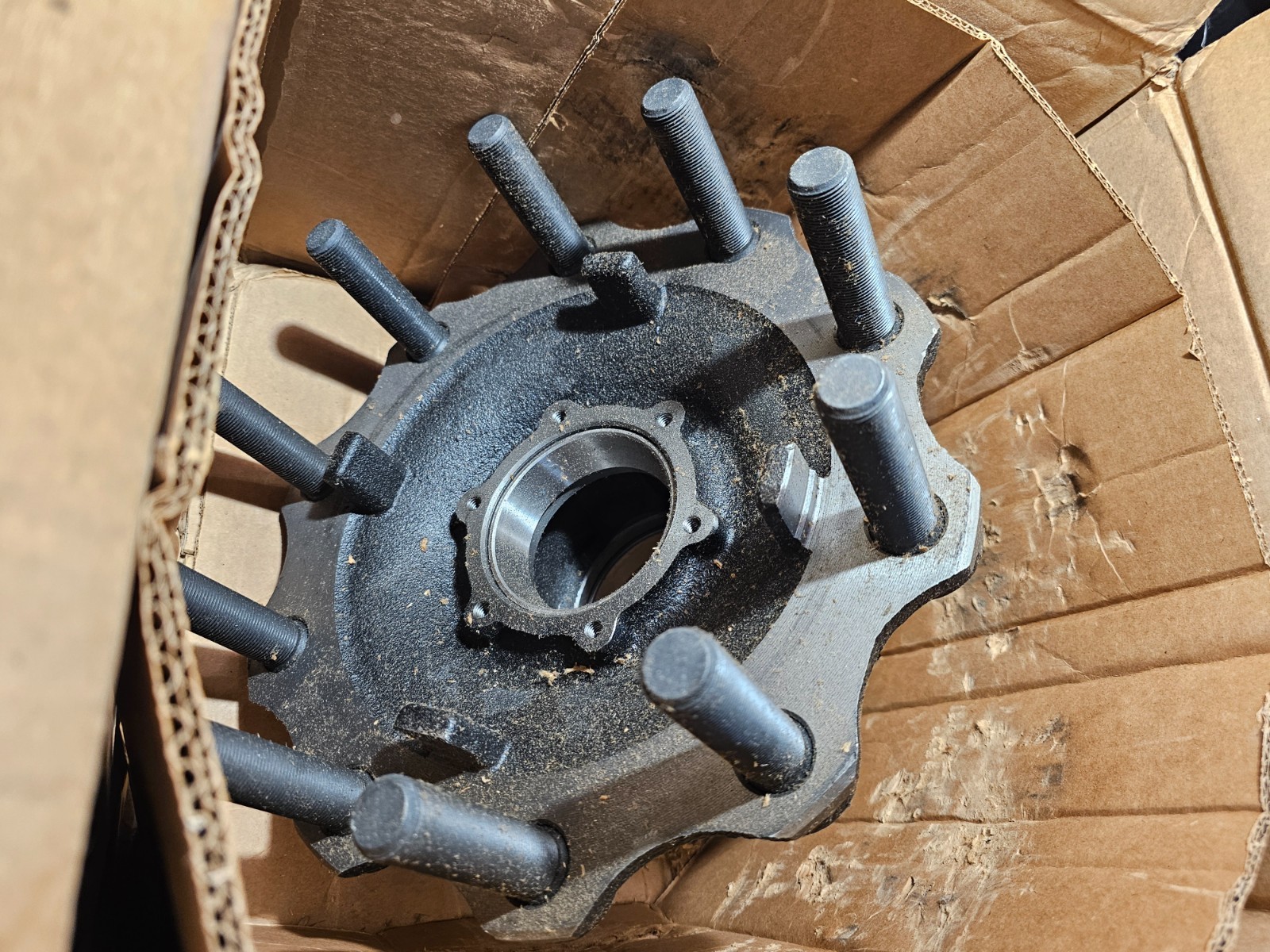 AUTOMANN 150.S1101.S1 Hub Assembly, Style 5-Spoke for Trailer Axles Cast Iron
