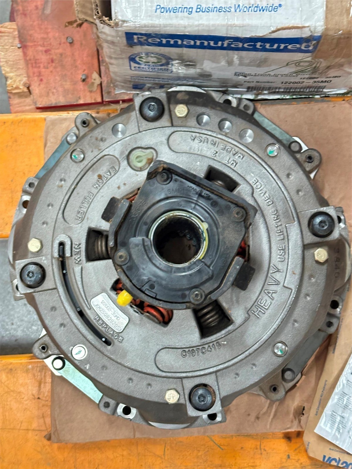 Genuine OEM Eaton 122002-35MO ECA Truck Clutch 15-1/2″ Ultrashift
