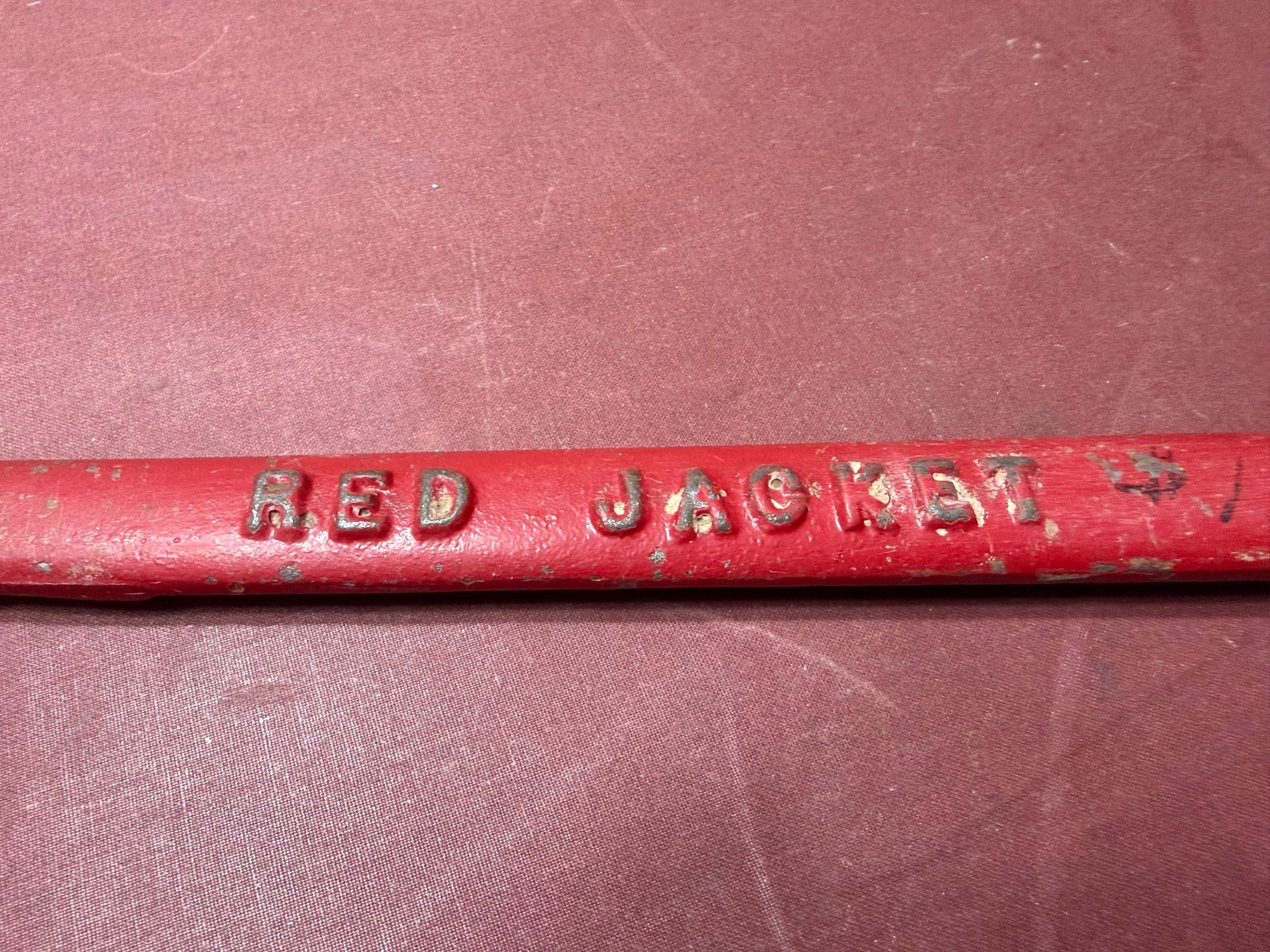 Vintage RED JACKET Cast Iron Float Lever Arm, Livestock Float Arm, PAT.5-15-1917