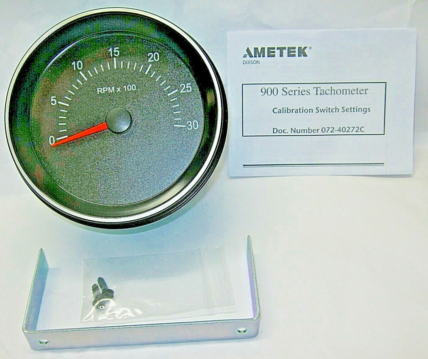 ~ BRAND NEW KENWORTH 5″ TACHOMETER 900 SERIES 3000 rpm’s from AMETEK w/ Hardware