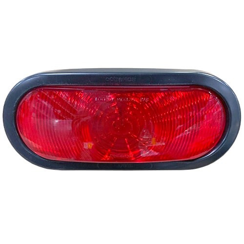 Optronics 6″ Oval Incan Stop, Turn, Tail Red | P54-6132