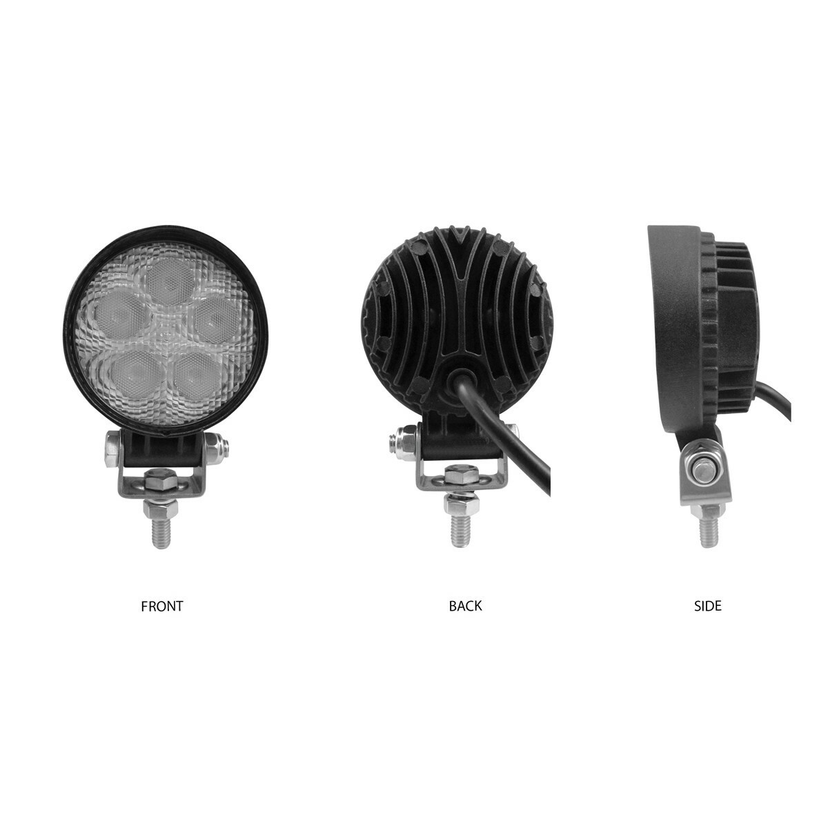 Mini Round LED Flood Worklight – 900 Lumens (5 Diodes) TLED-U35