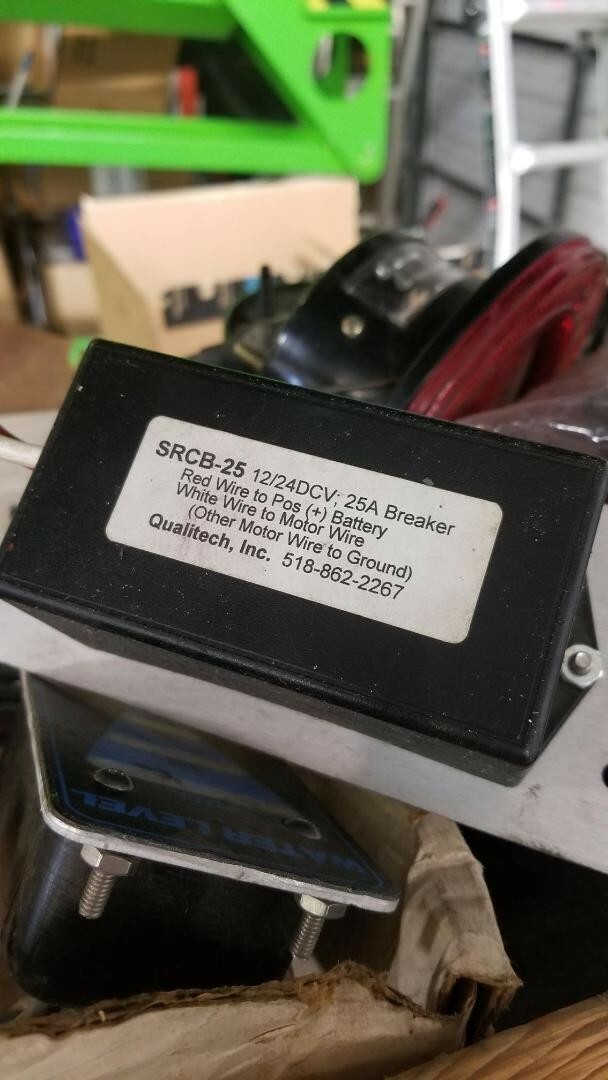 Qualitech SRCB-25 Reel Rewind Control Box- 12/24V, 25A