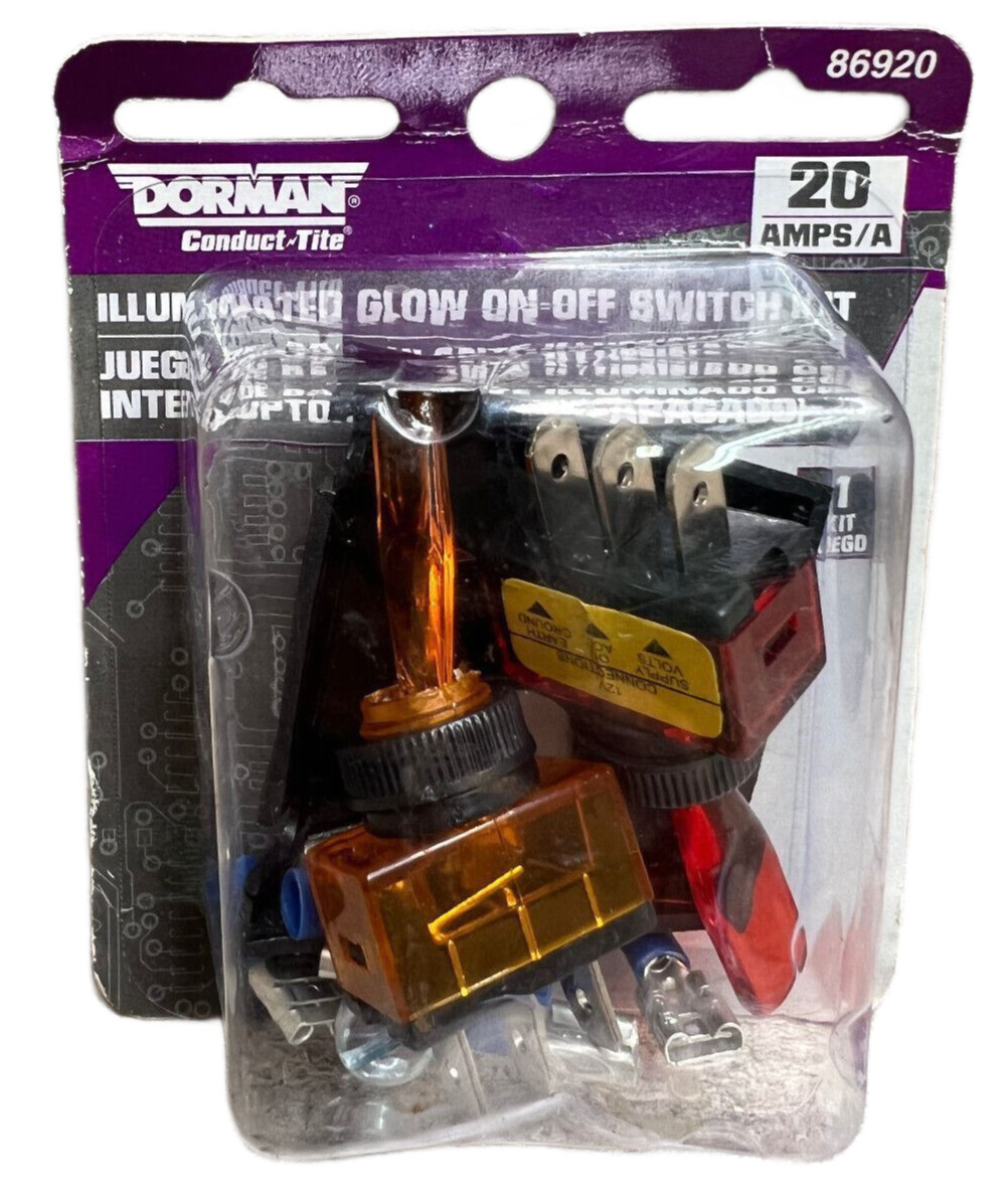Dorman 86920 “Conduct Tite” Lever Multiple Toggle Kit 2 Switches Red And Amber