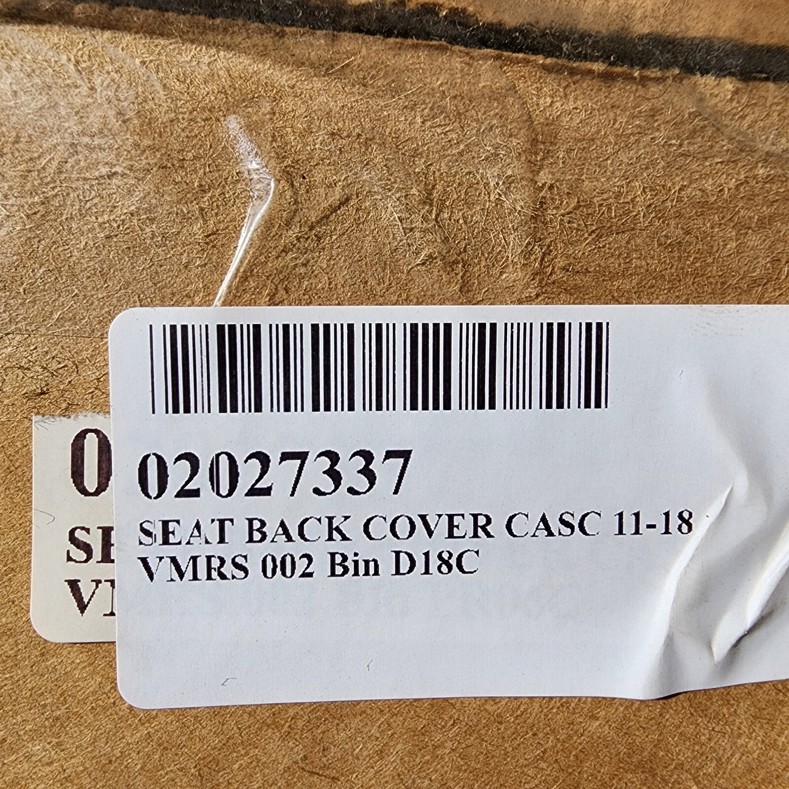 NATIONAL SEATING SEAT BACK COVER, BLACK, NTS 234277 113, PDC1615,Freightliner