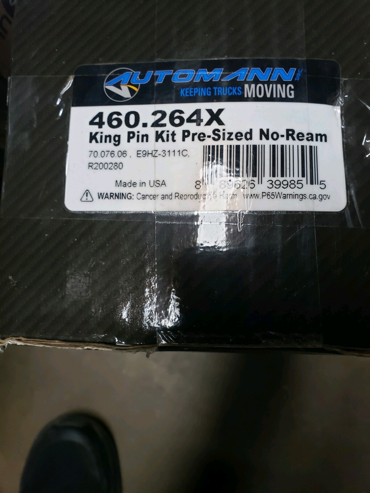 No Ream King Pin Set