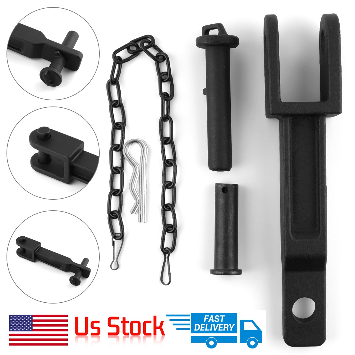 Fit Peterbilt 579 Kenworth W900/T800 2008+ Tow Hitch Kit w/Pull/Frame/R Pins New