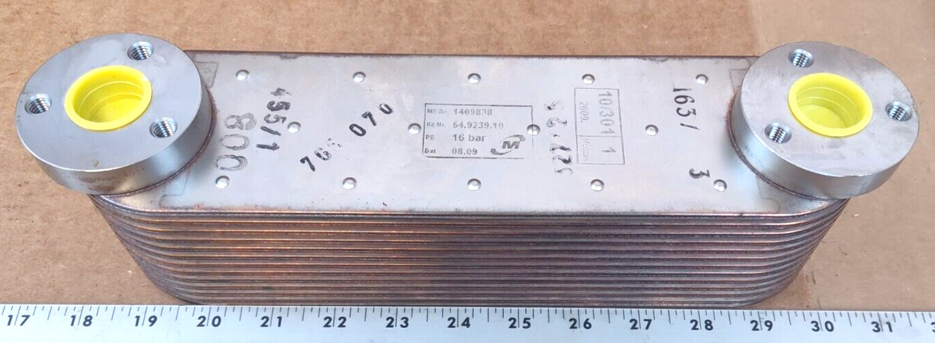 Voith Oil Cooler Insert54.9239.10, 1409338 16 bar P/N 82-25314-000
