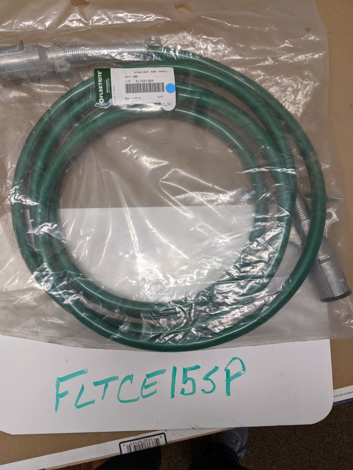 FLTEC15SP ABS CABLE STRAIGHT WITH METAL PLUG’S (FLEETRIGHT