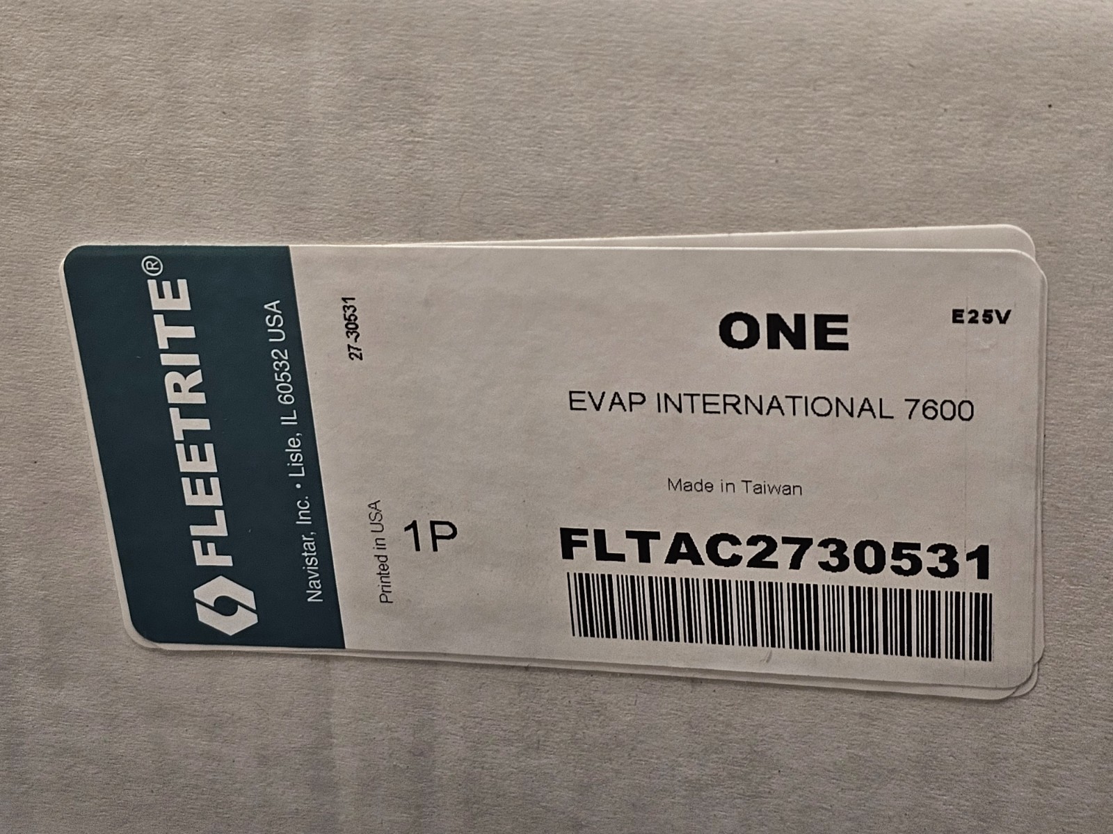 Fleetrite Evaporator International 7600, FLTAC2730531, 27-30531