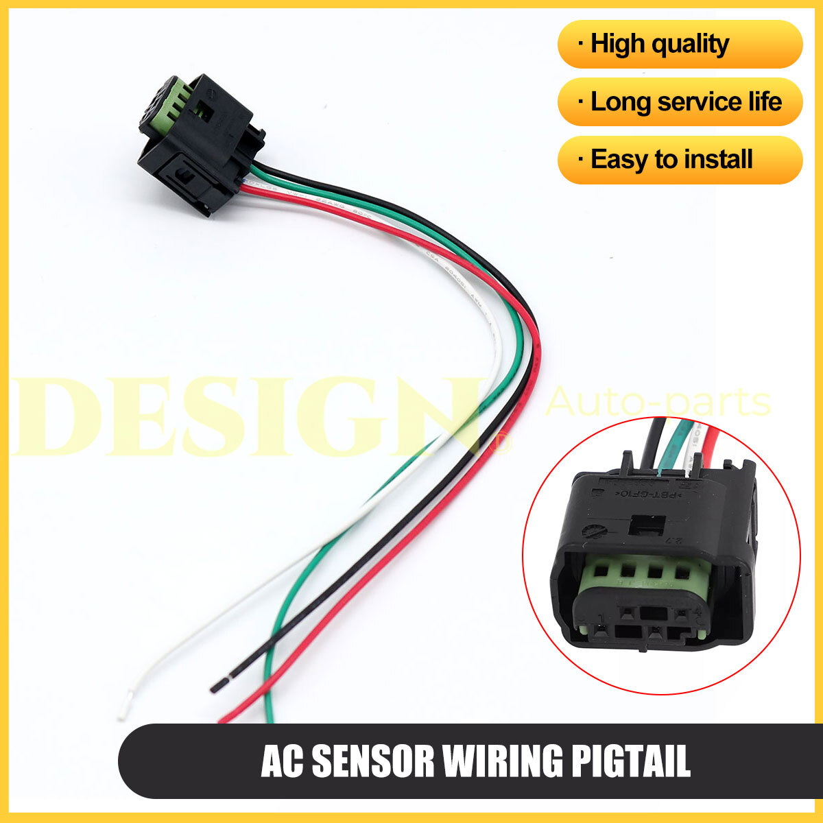 FIT FOR 4051001C1 AC SENSOR WIRING PIGTAIL PLUG REPLACE 2514202C91 2514202C92