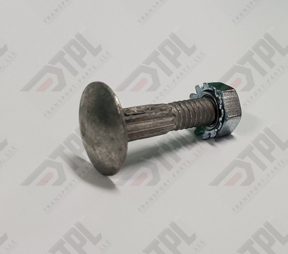 100 – 1 1/4″ Carriage Bolt & Nut Kit – Overhead Todco Whiting Door Hinge Morgan