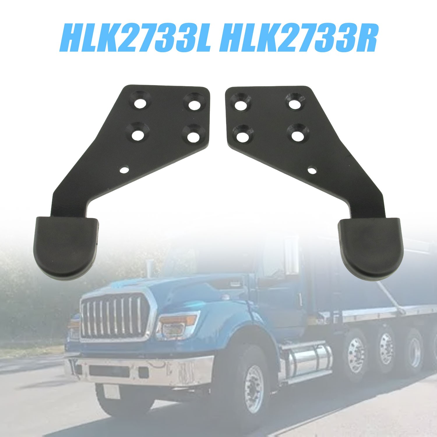 HLK2733L HLK2733R Left Driver Side & Right Passenger SideHood Guide Poly IHC