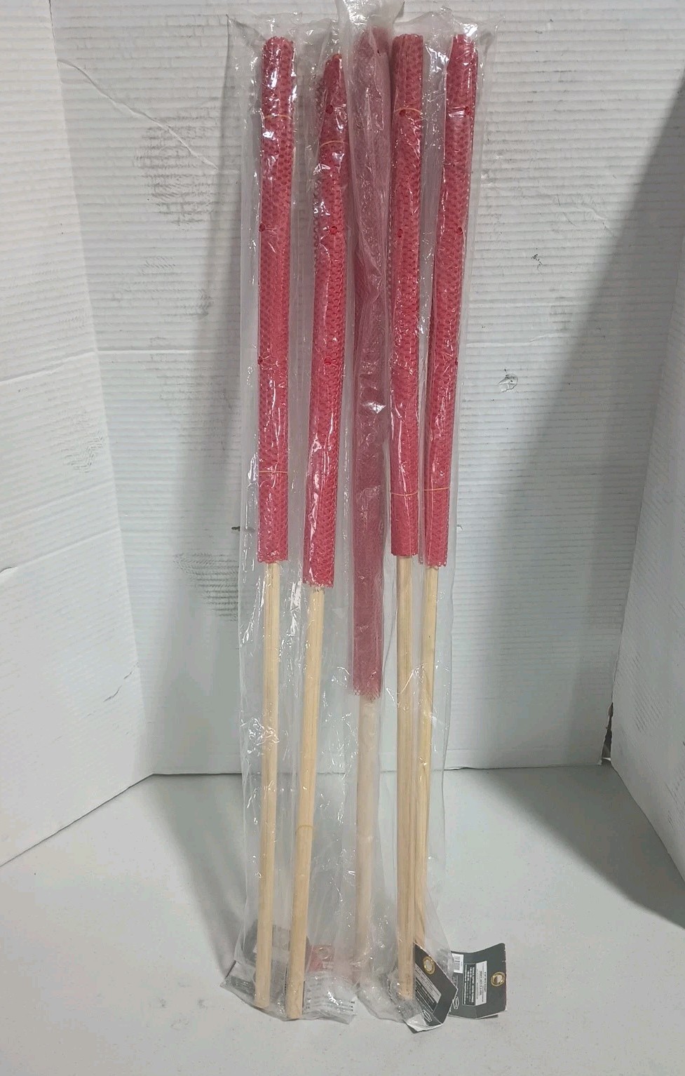 Lot Of 5 Roadpro 1818S Safety Flag Danger/Warning Flags Red Nylon Mesh