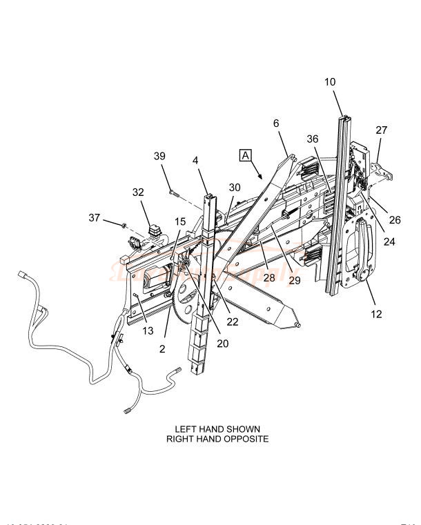 Front Left Window Regulator w/Motor 3986484C95 For International Truck 2008-2019