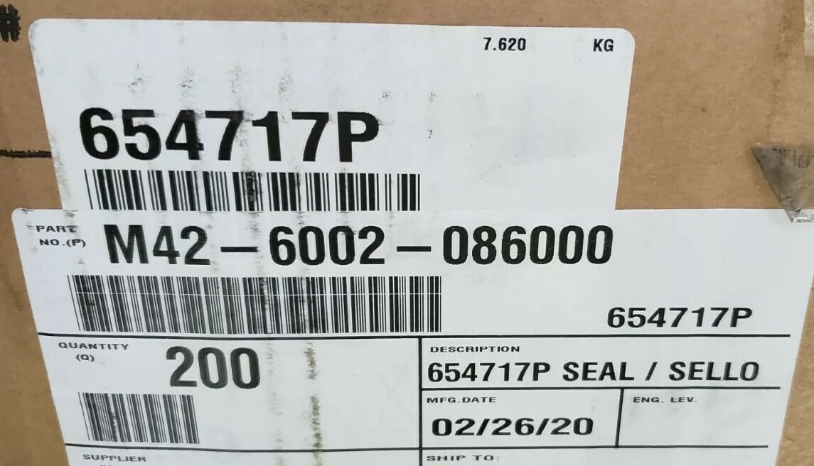 Paccar DEF Coolant Tank Gasket M42-6002-086000 OEM
