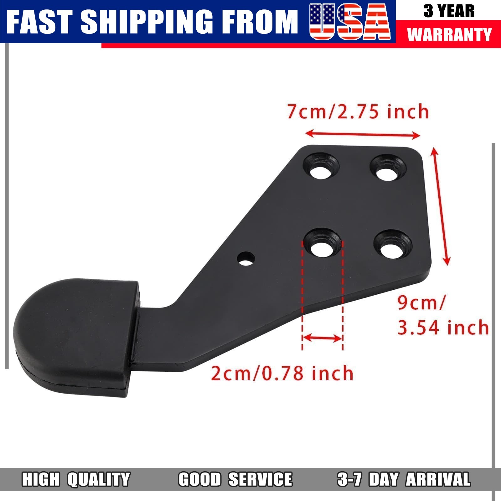 Left+Right HLK2733L HLK2733R Hood Guide Poly For Select International Trucks USA