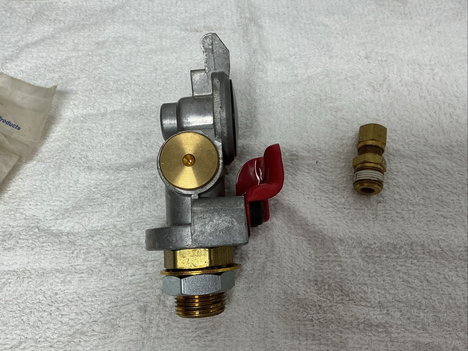 Tramec Sloan 441149 Bulkhead Lever Style Shut Off Gladhand, Aluminum, Emergency,