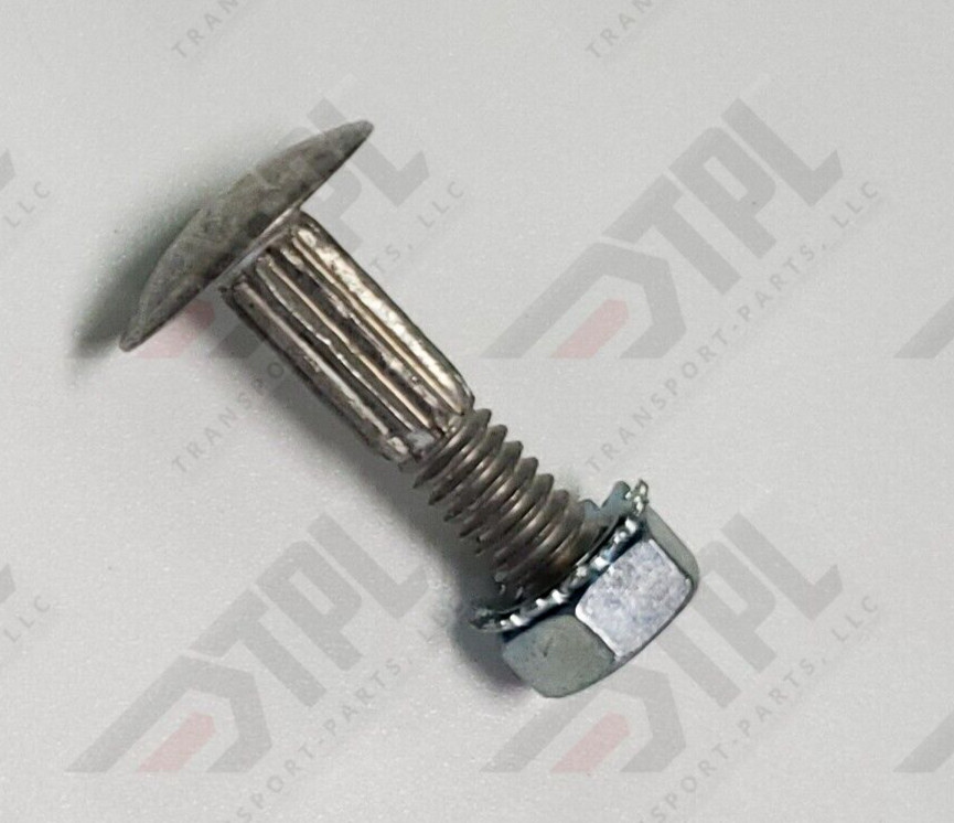 100 – 1 1/4″ Carriage Bolt & Nut Kit – Overhead Todco Whiting Door Hinge Morgan