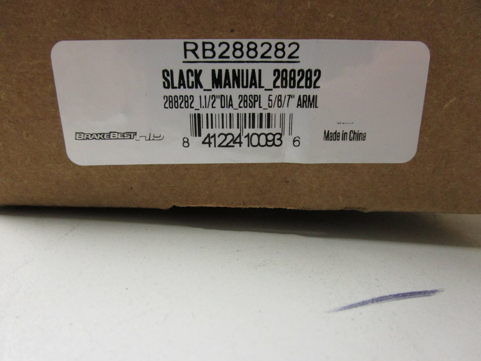 SLACK ADJUSTER MANUAL 288282 ~ 1-1/2″ DIA. 28SPL- BRAKE BEST HD #RB288282 – NEW