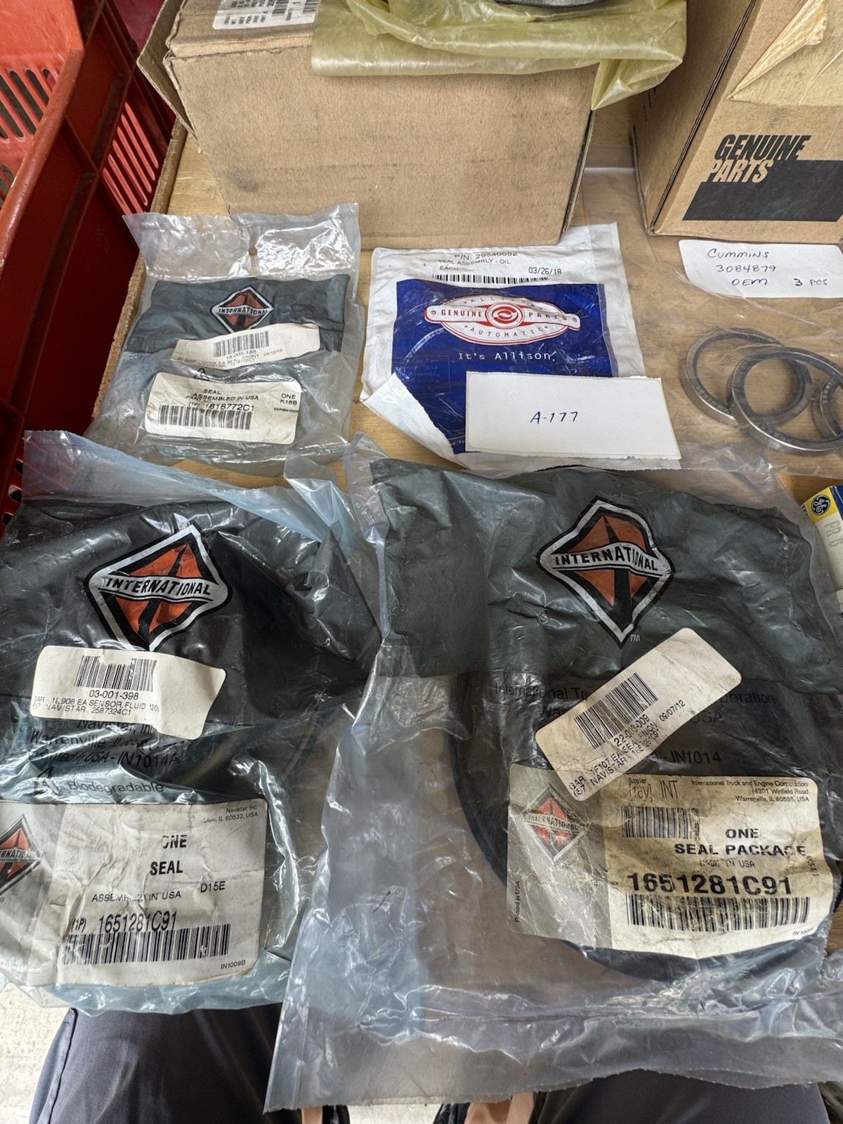 A-177 Huge Lot Of Truck Parts. Cummins, Allison, International Over $500 Value