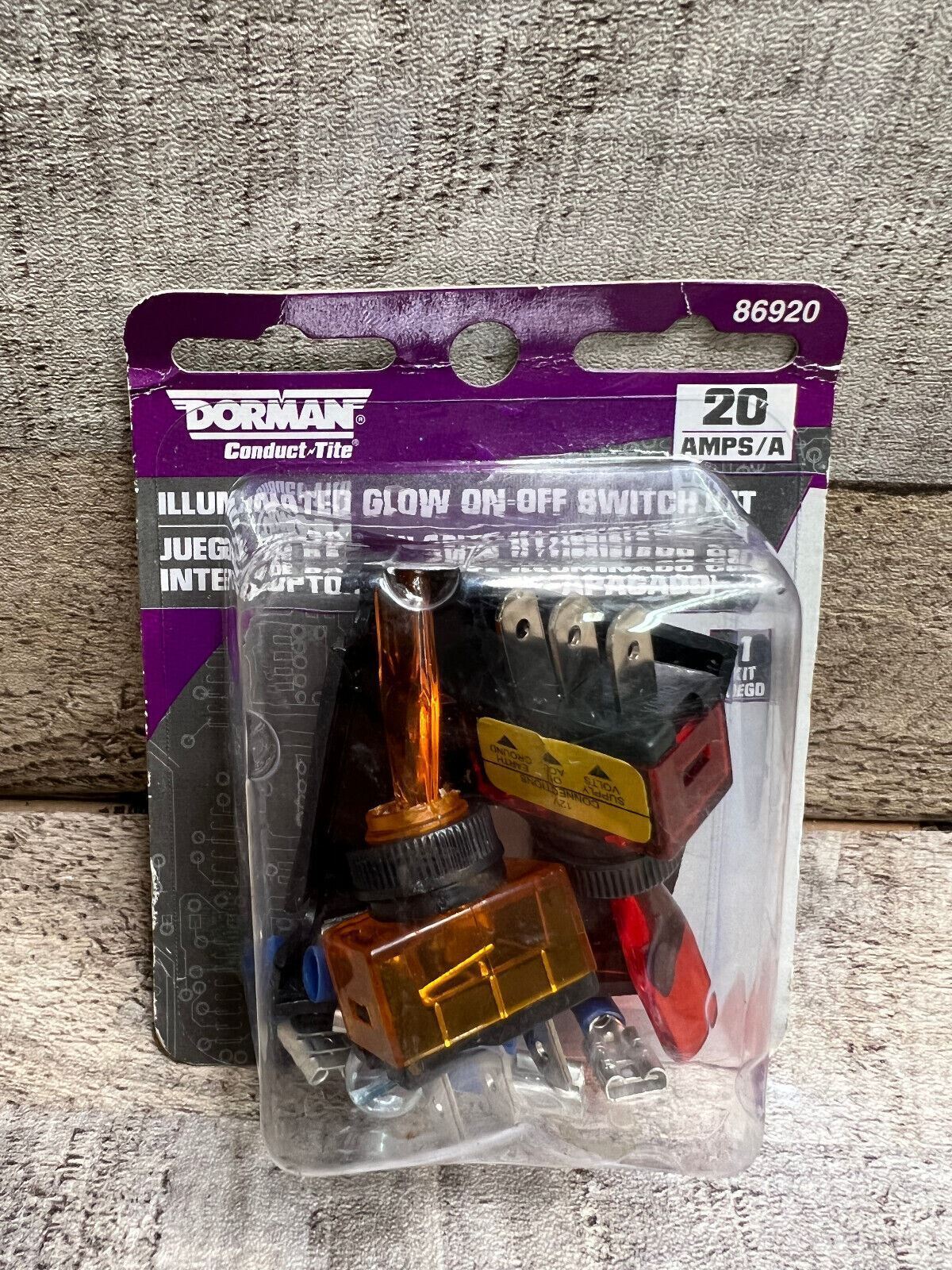 Dorman 86920 “Conduct Tite” Lever Multiple Toggle Kit 2 Switches Red And Amber
