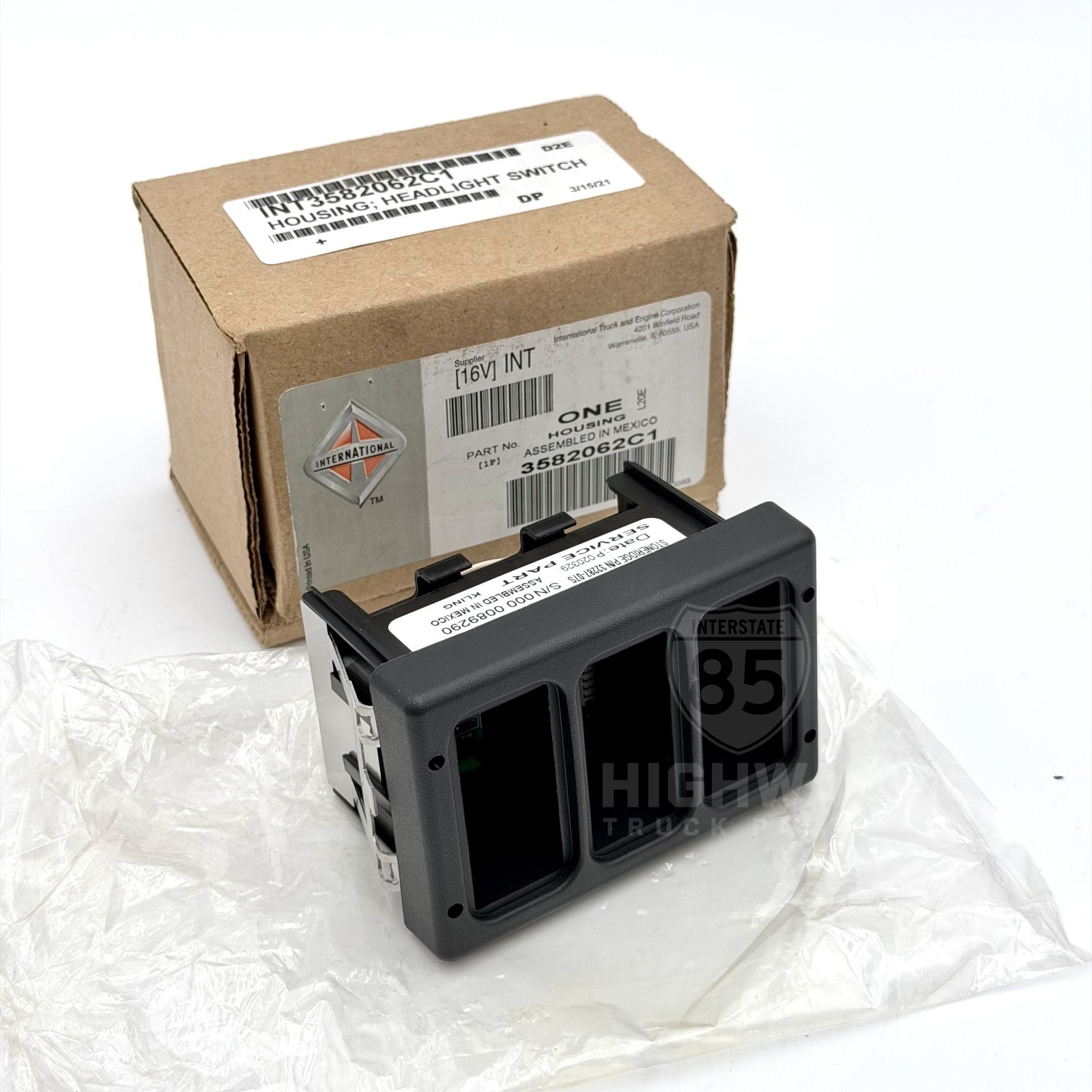 32287-03S Genuine OEM International Navistar Headlight Switch Housing New