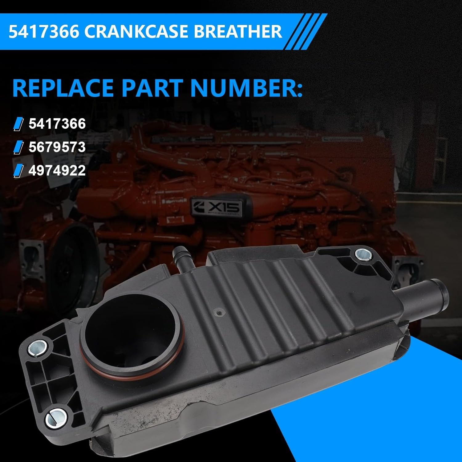 5679573 Crankcase Breather For Cummins 5417366 X15 XPI Engine ISX QSX