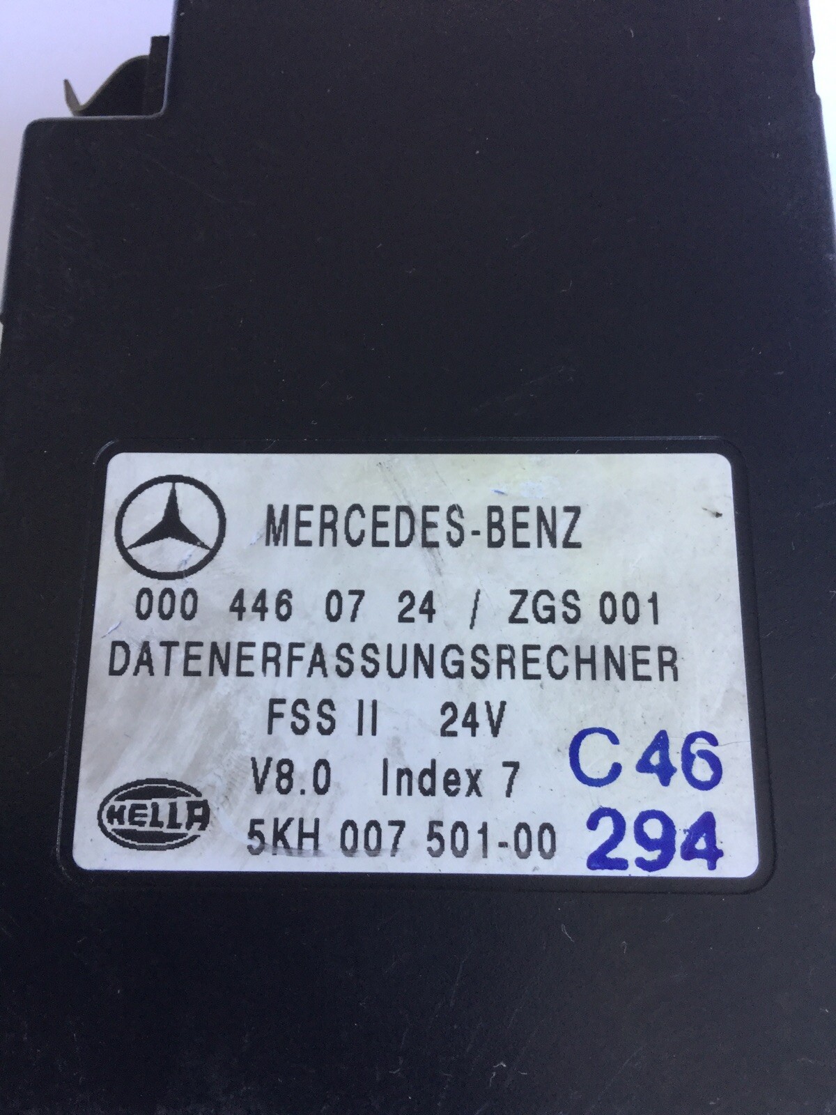 Mercedes Benz Electronic Control Module 4460724 / ZGS 001 Uk Seller