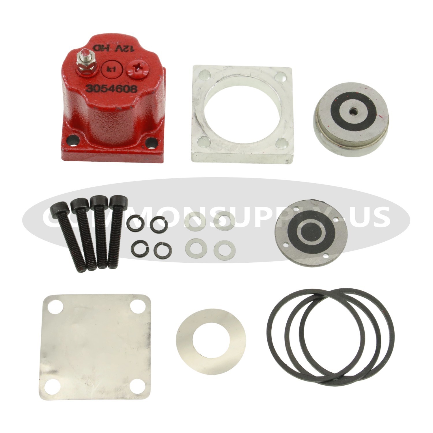 180204 3054608 209940 NEW OEM Fuel Shutoff Valve Set for Cummins N14 Solenoid US