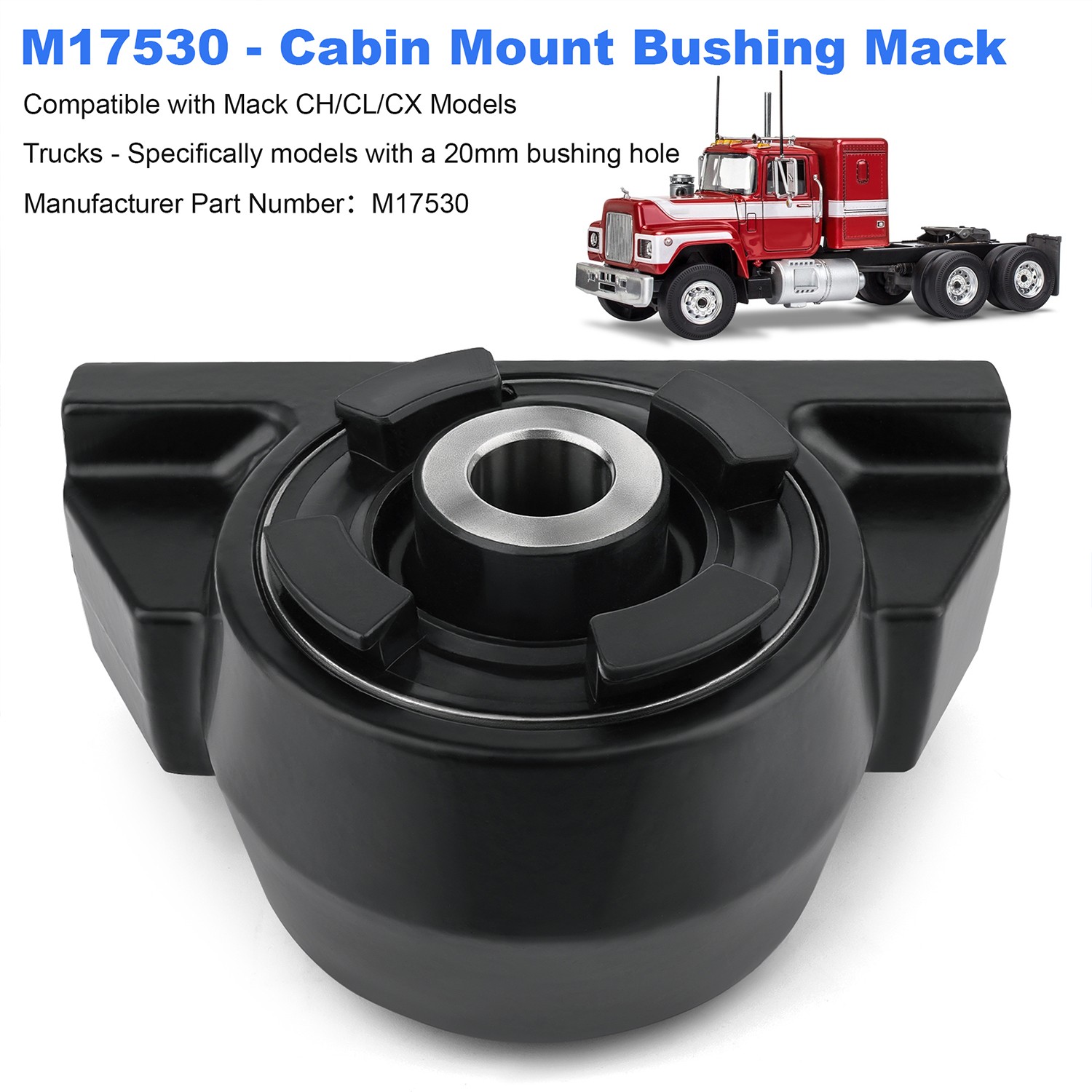 Cabin Mount Bracket Replacement for Mack 30QS3479M, 25076715, M17530