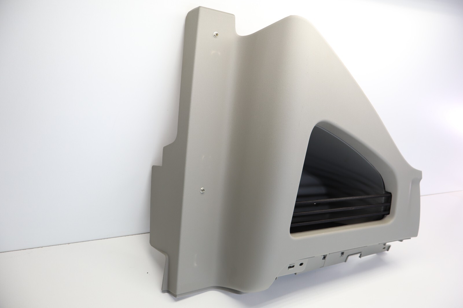 2022 PETERBILT 579 PACCAR FRONT LEFT UPPER STORAGE CABINET BIN GREY
